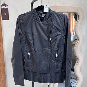 NWT 9|15 lamb skin jacket